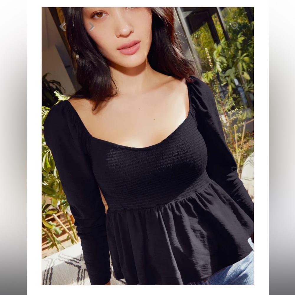 NATION LTD Zoie Baby Doll Top
NWOT NAVY BLUE